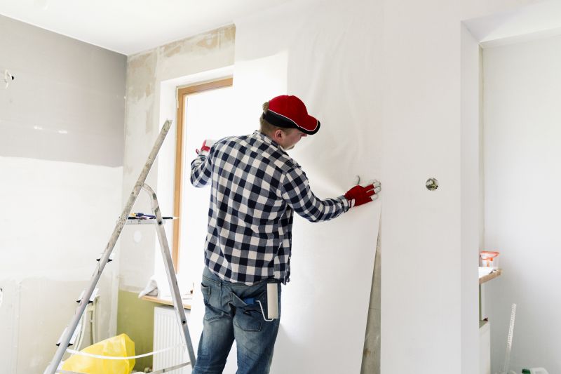 Expert Installer Applying Wallpaper